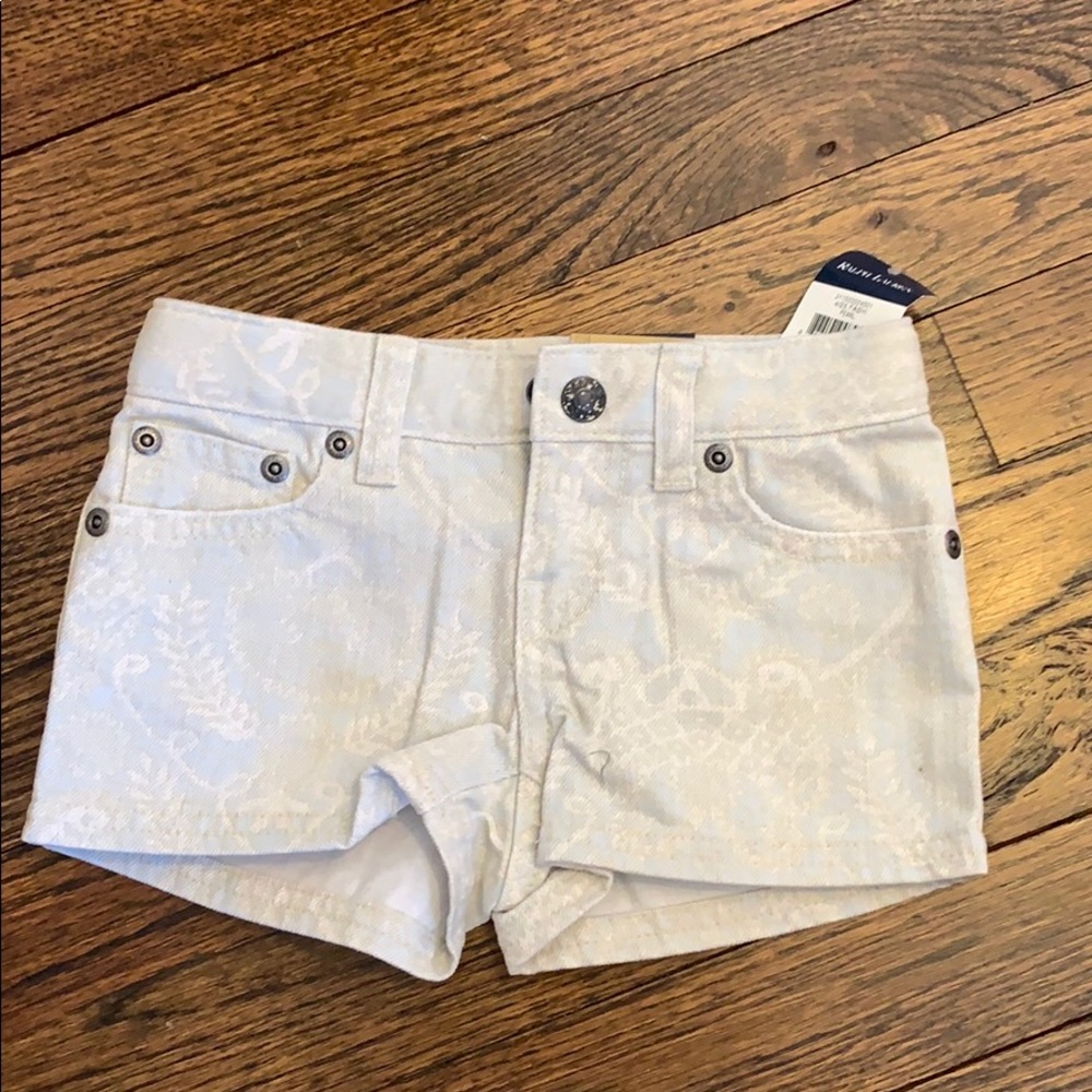 Denim Ralph Lauren shorts for girl NWT